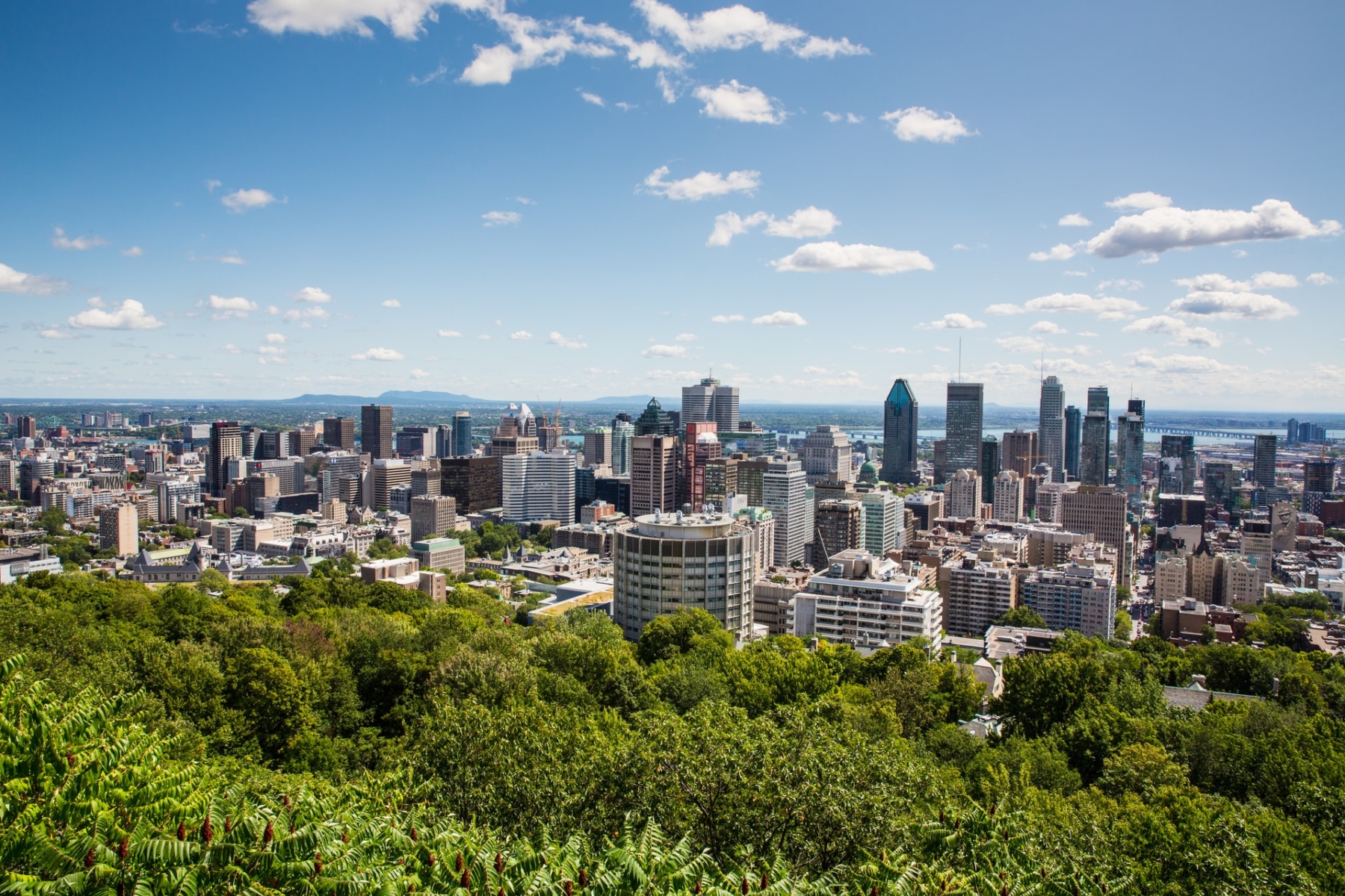 Panoramic photograph of the city of Montreal