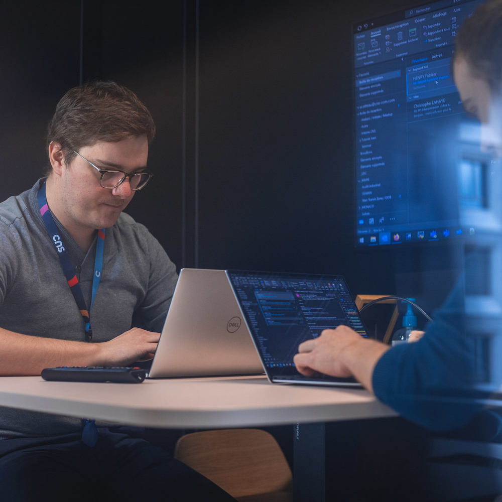 A Young consultants look reviews data