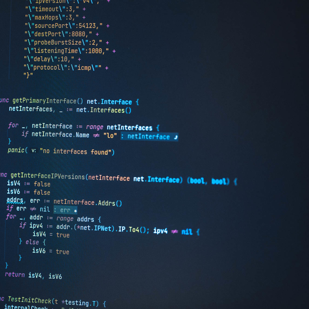 Computer screen of an engineer with coding