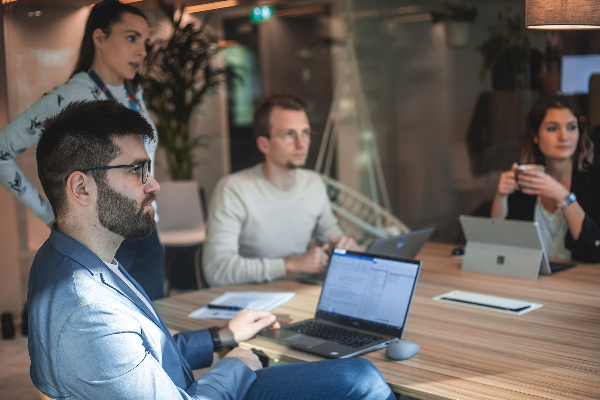 Business People Working in a meeting room