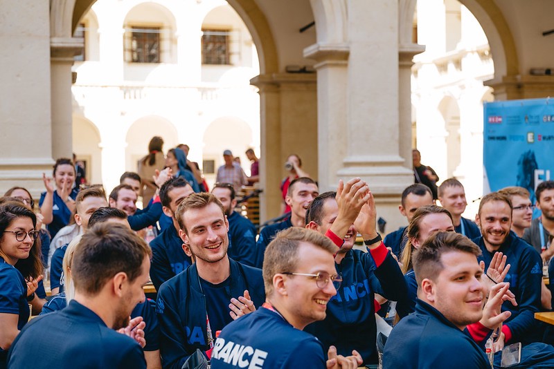 Photo of the participants of the Euroskills competition