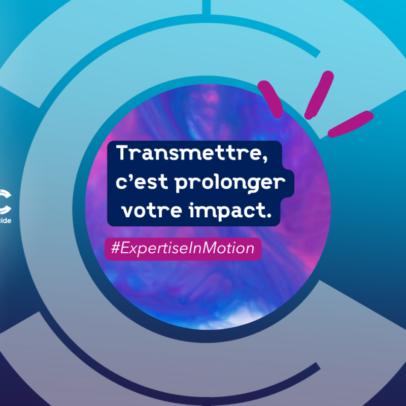 Illustration graphique représentant l’Expertise en Mouvement chez CNS, symbolisant la transmission des savoirs et la force du collectif.